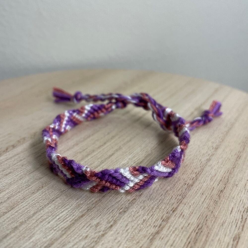 Purple Shades Woven Bracelet